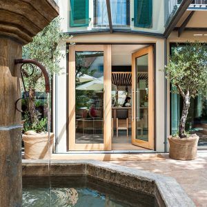 The Maigrau Linn High Lamp at the Hotel Hirschen Horn in Germany