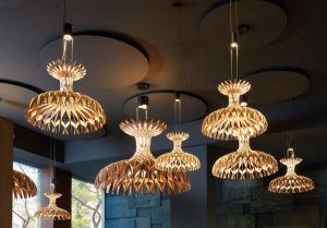 Bover Dome pendant lamp in exclusive hotel