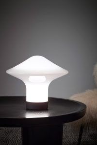 A lamp with Handblown Glass the Brokis Trottola